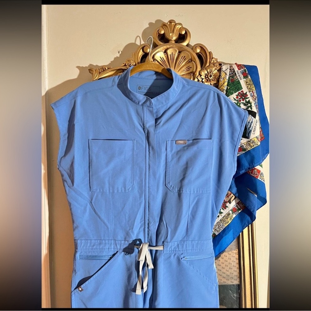 Figs Ceil Blue Women's Jumpsuit
